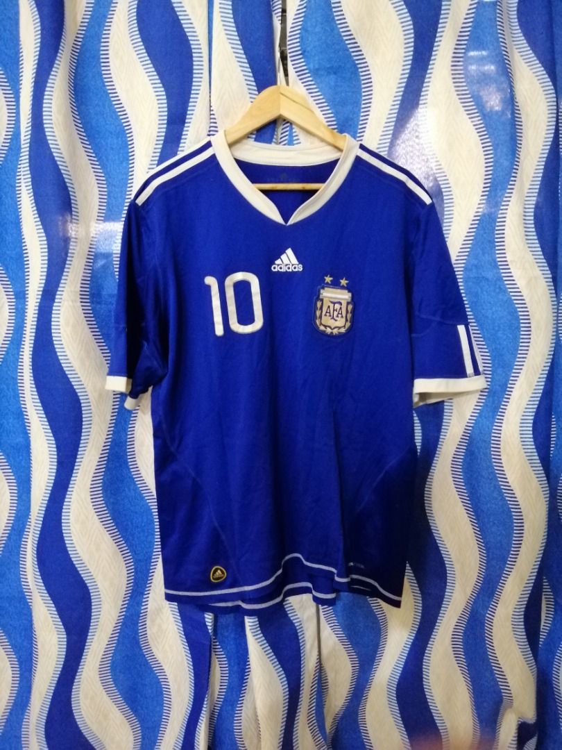 Adidas Argentina Football Soccer Jersey Messi, Men's Fashion, Tops