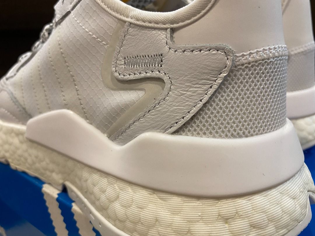 Adidas nite jogger white on feet sales