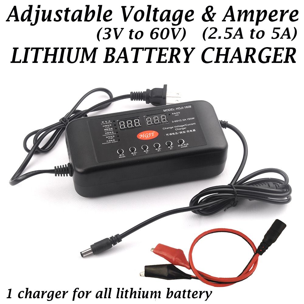 Adjustable Lithium Battery Charger Electric Bicycle Scooter Bike
