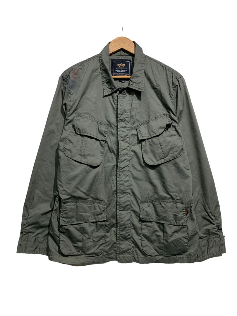 ALPHA INDUSTRIES SLANG POCKET UTILITY JACKET, Men's Fashion, Coats