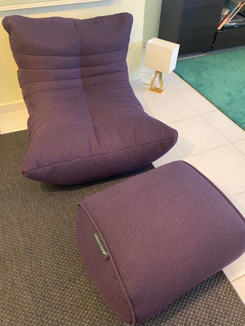 Ambient lounge sofa and ottoman, Furniture & Home Living, Furniture