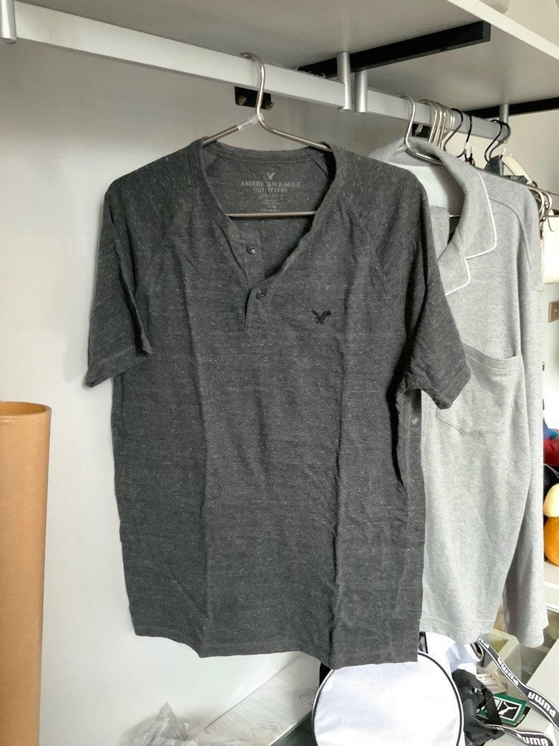 American Eagle Henley, Men's Fashion, Tops & Sets, Tshirts & Polo