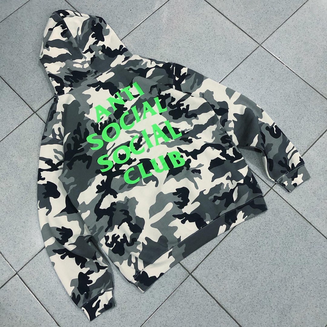 Anti Social Social Club ASSC Lucid Dreams Camo Hoodie Sweatshirt