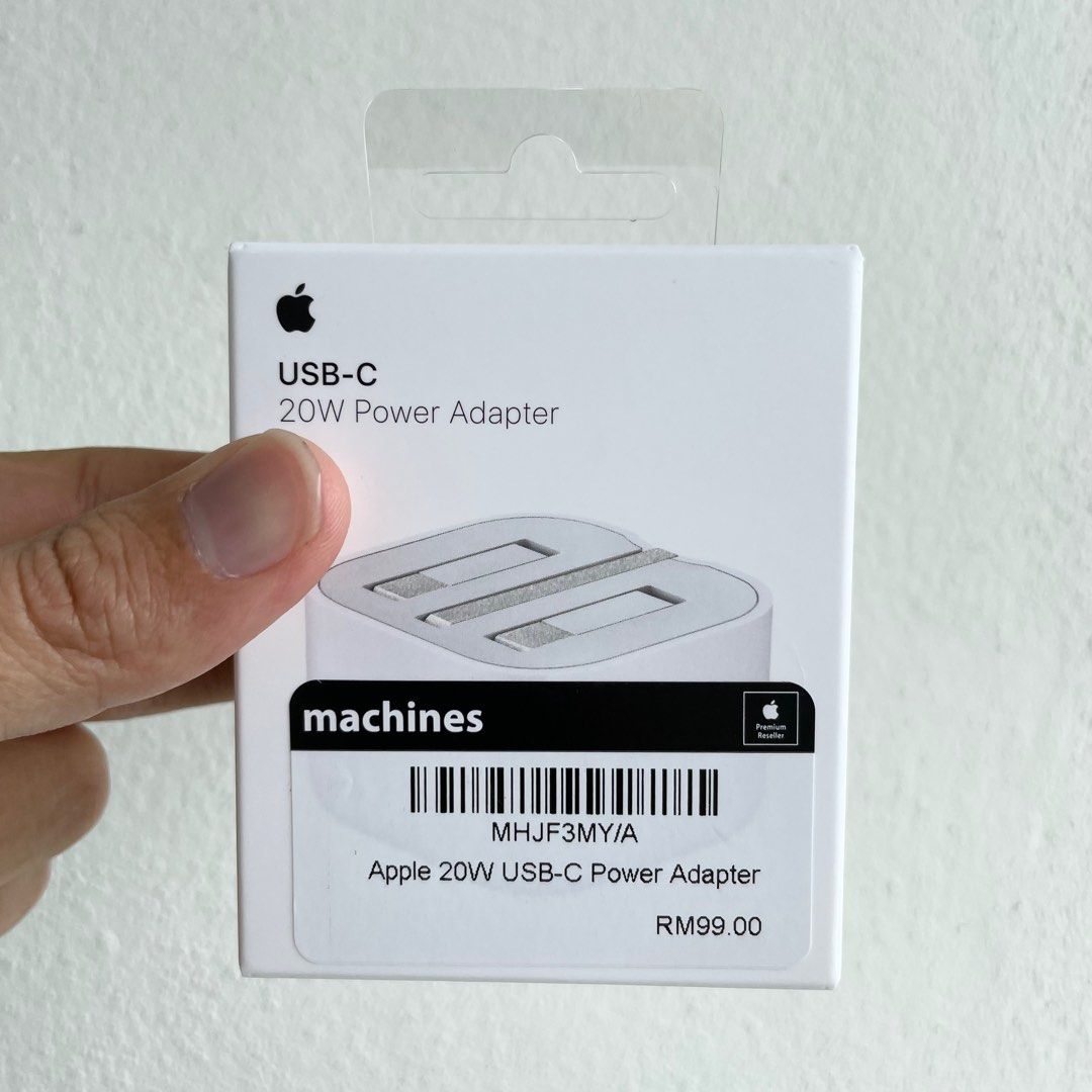 Apple 20W USBC Power Adapter (Fast Charging) for iPhone iPad etc