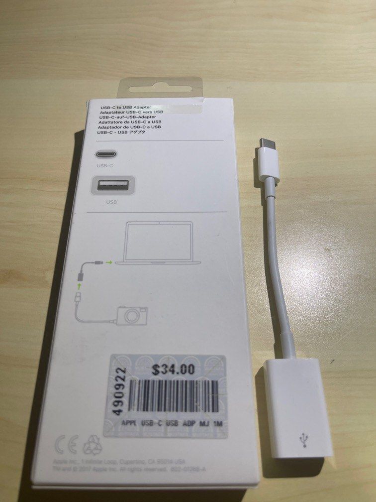 Apple USBC to USB Adapter, Computers & Tech, Parts & Accessories