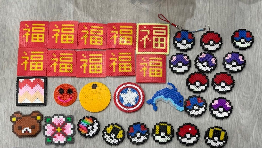 Assorted hama bead/ perler Pokemon, Harry Potter, Cinderella