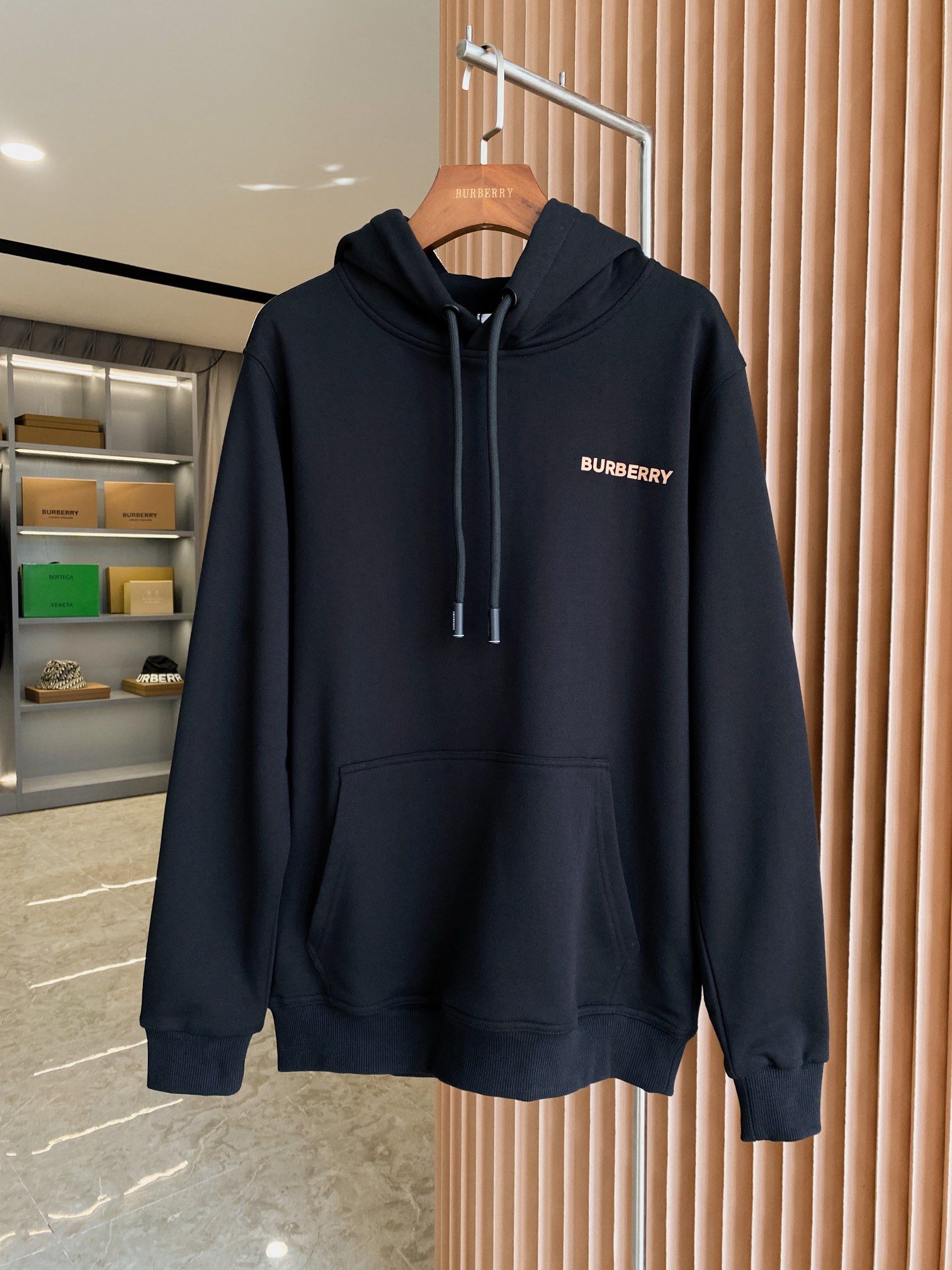 Authentic Burberry Back Deer Pattern Cotton Oversized Hoodie