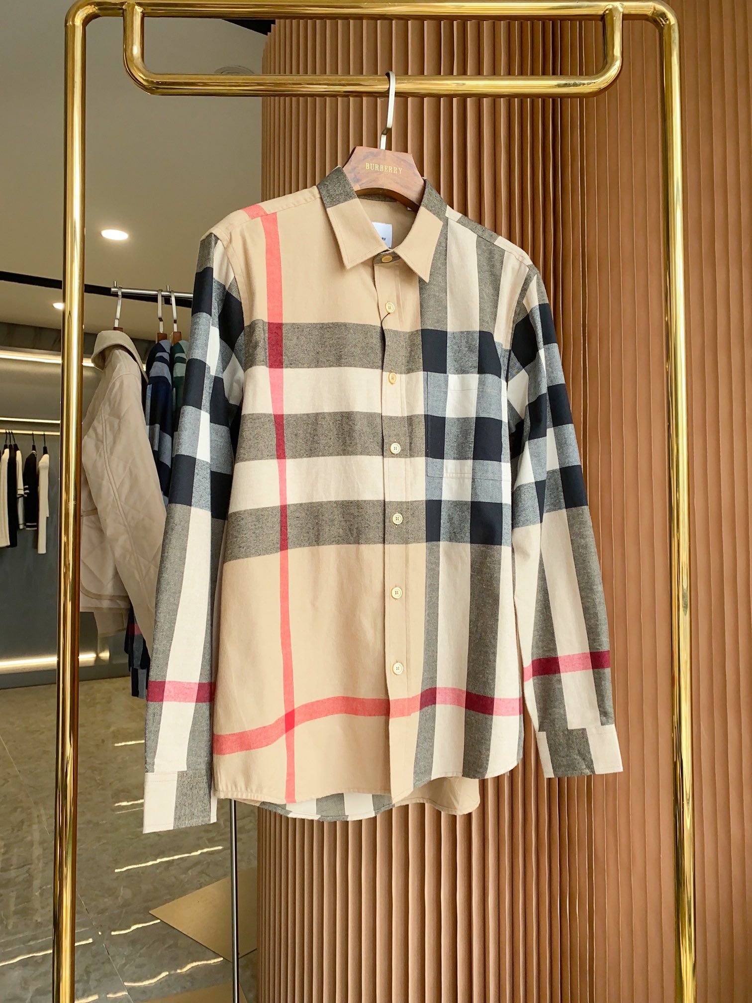 Burberry classic plaid shirt sale