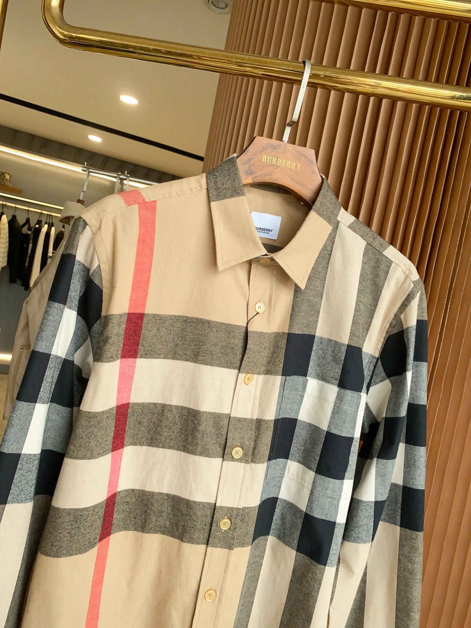 Burberry classic plaid shirt discount