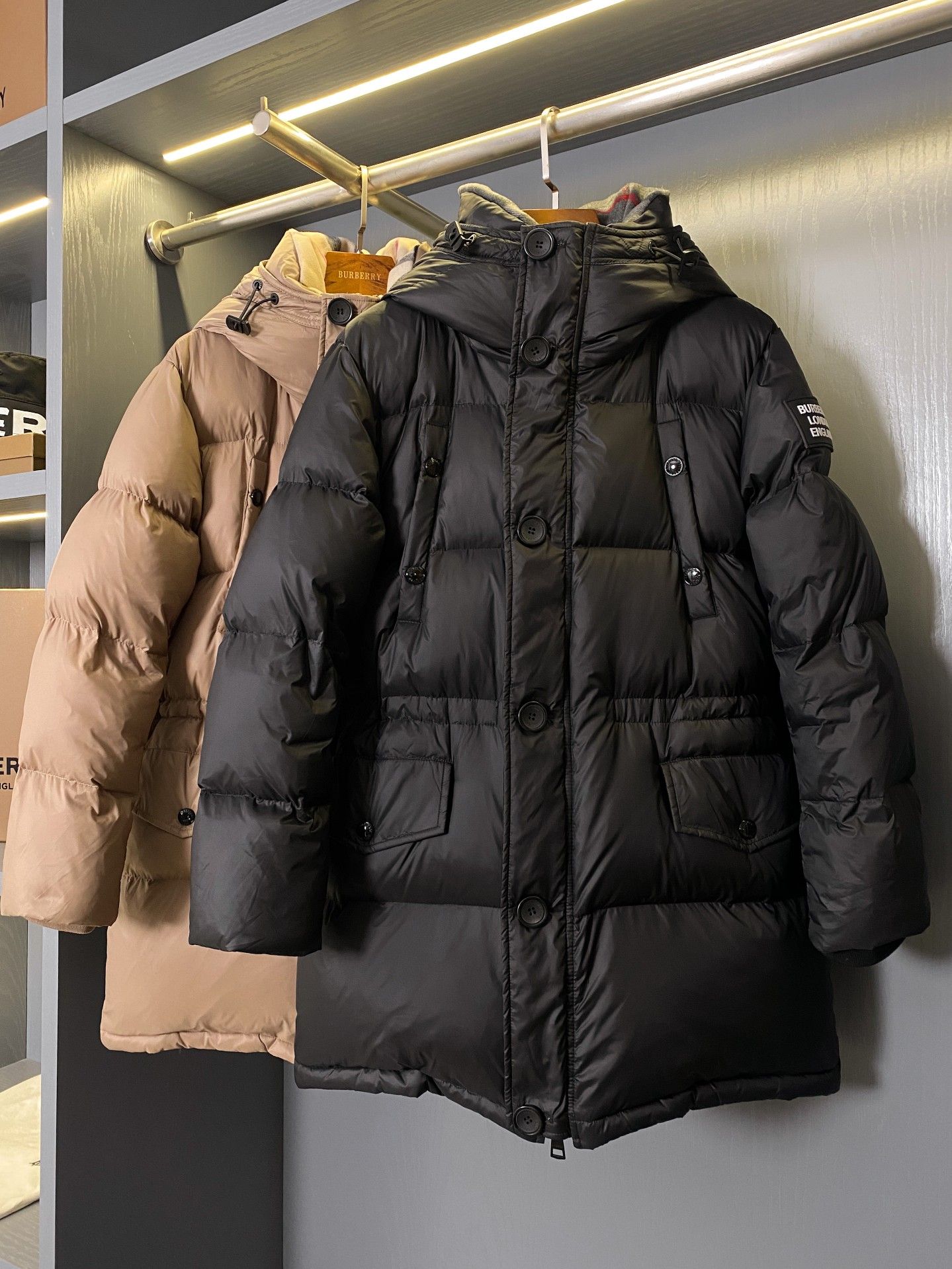 Down jacket burberry store