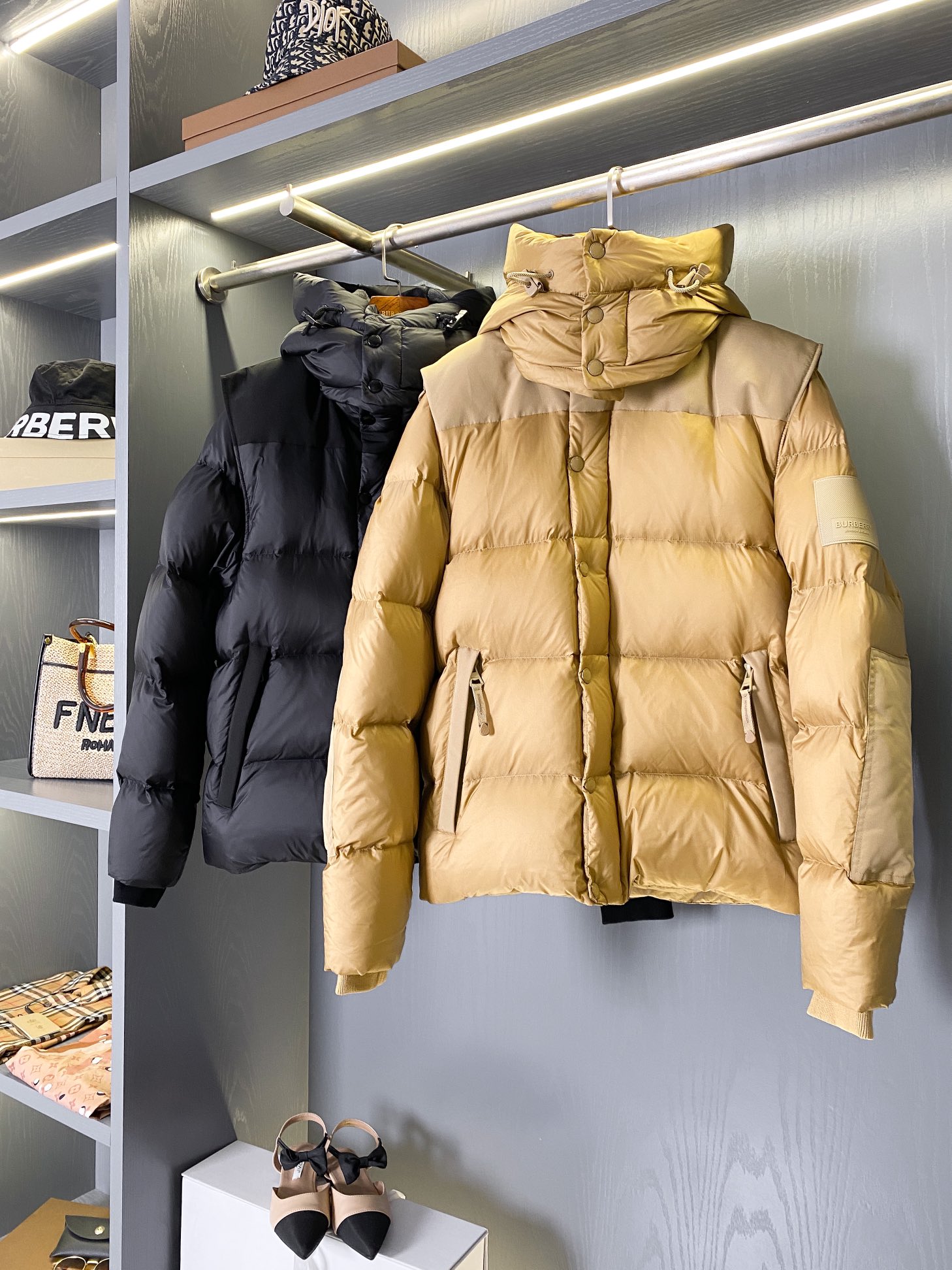 Burberry goose down jacket men's new arrivals
