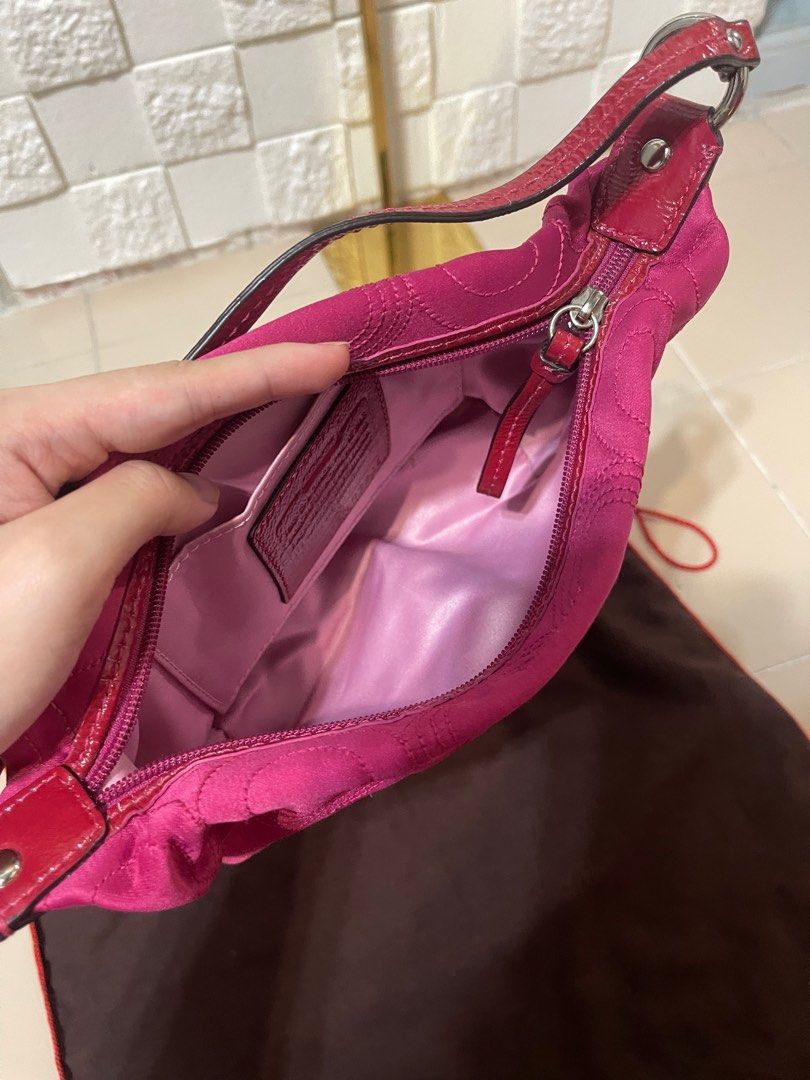 Fuchsia coach clearance purse