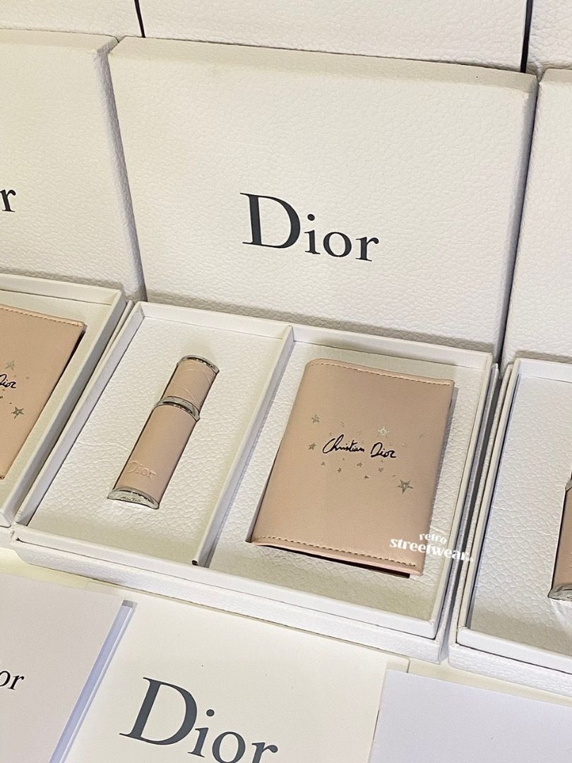 Authentic Dior Passport Holder & Atomizer Spray Set (Category: Luxury Bags & Wallets) located in Manila. Submitted by designerarchives.ph (Listing ID 1203756531, Image 2). Description: Small Atomizer (5mL) - 12k (soldout) Large Atomizer (10mL) - 14k This is a good deal and perfect as a gift! ETA is 2-3 weeks 50% DP required Complete packaging.