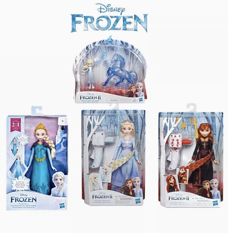Authentic Frozen Elsa & Anna Doll Hair & Fashion Bundle Set, Hobbies &  Toys, Toys & Games on Carousell