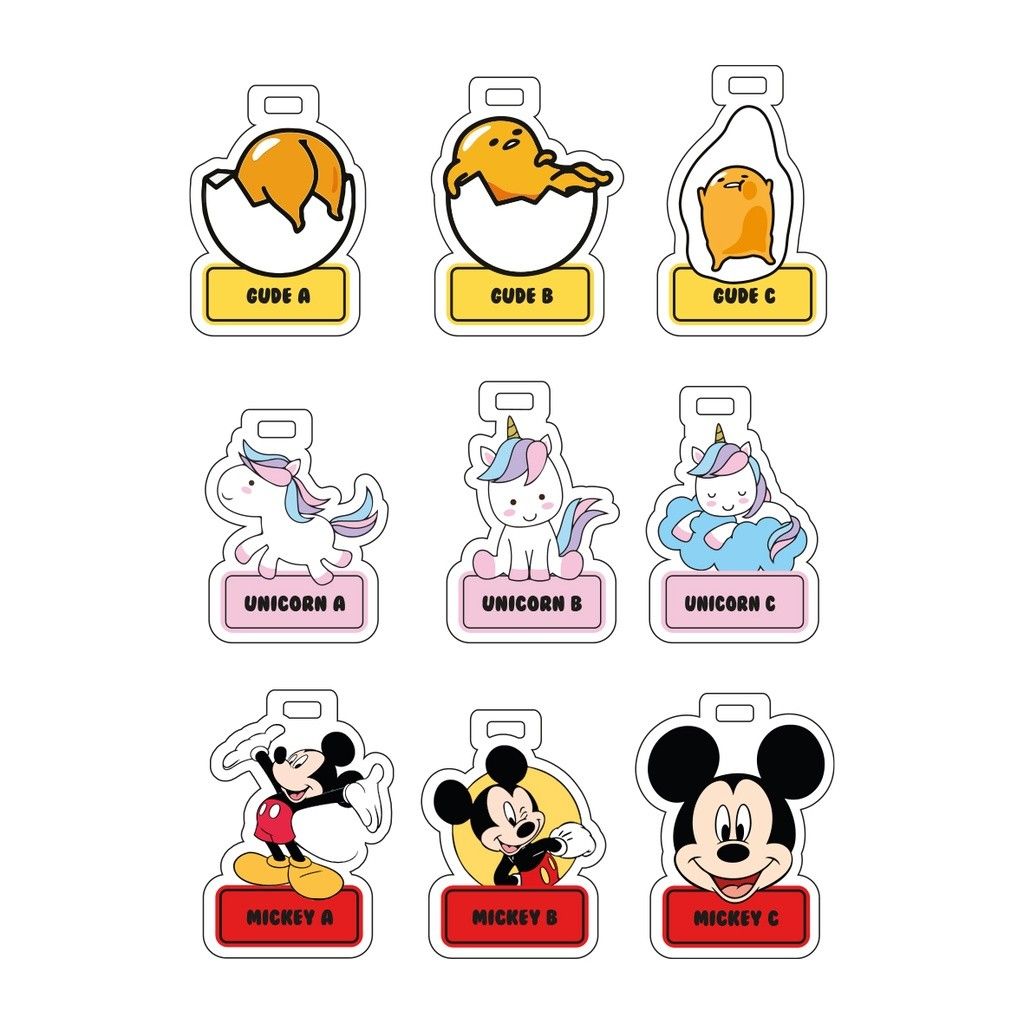 Bag Luggage Tag Sanrio Gudetama Pikachu Gift Personalized Acrylic ...