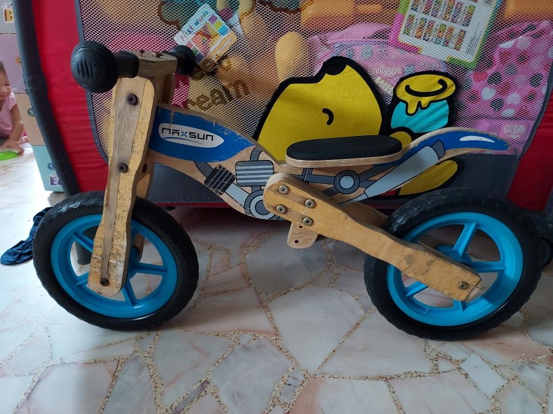 Wooden balance shop bike halfords