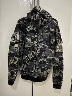 Bape Patch Camo Full Zip Hoodie 