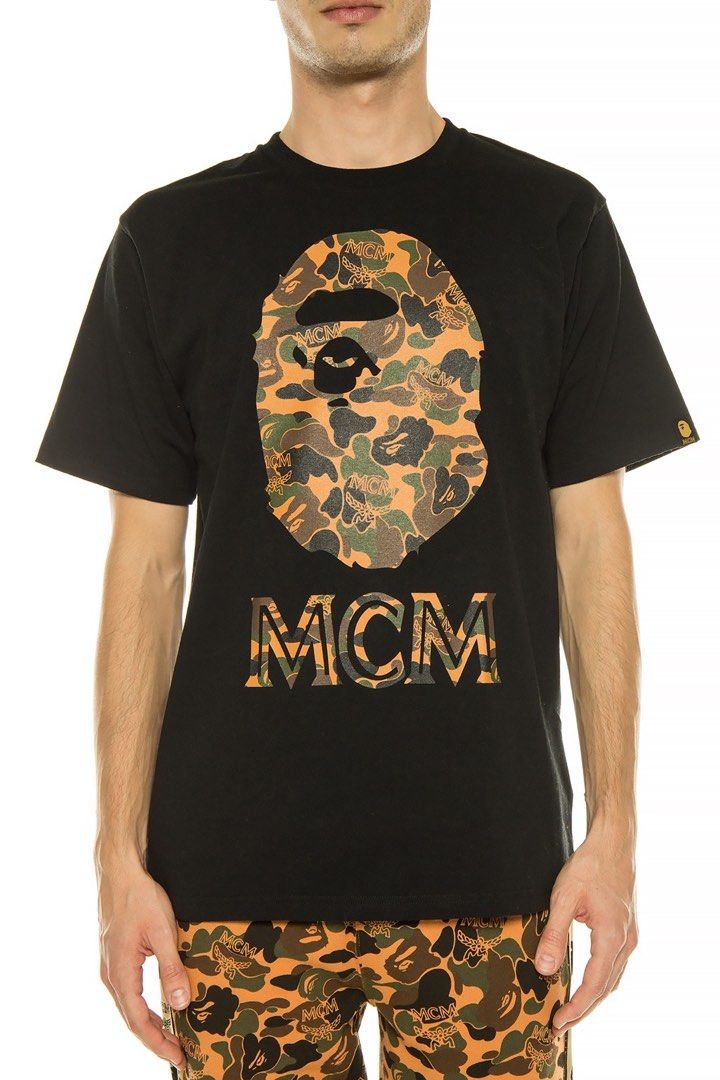 Bape X Mcm, Men's Fashion, Tops & Sets, Tshirts & Polo Shirts on ...