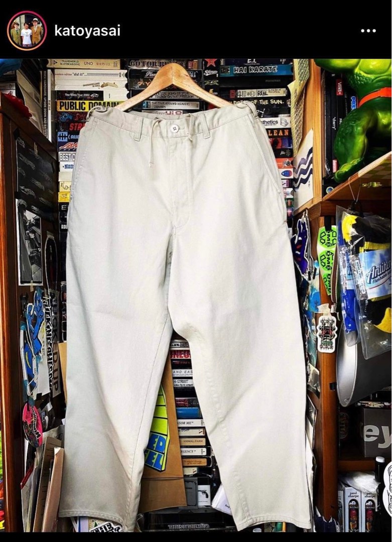 BEAMS SSZ 22SS 1F NELSON PANTS, 男裝, 褲＆半截裙, 長褲- Carousell