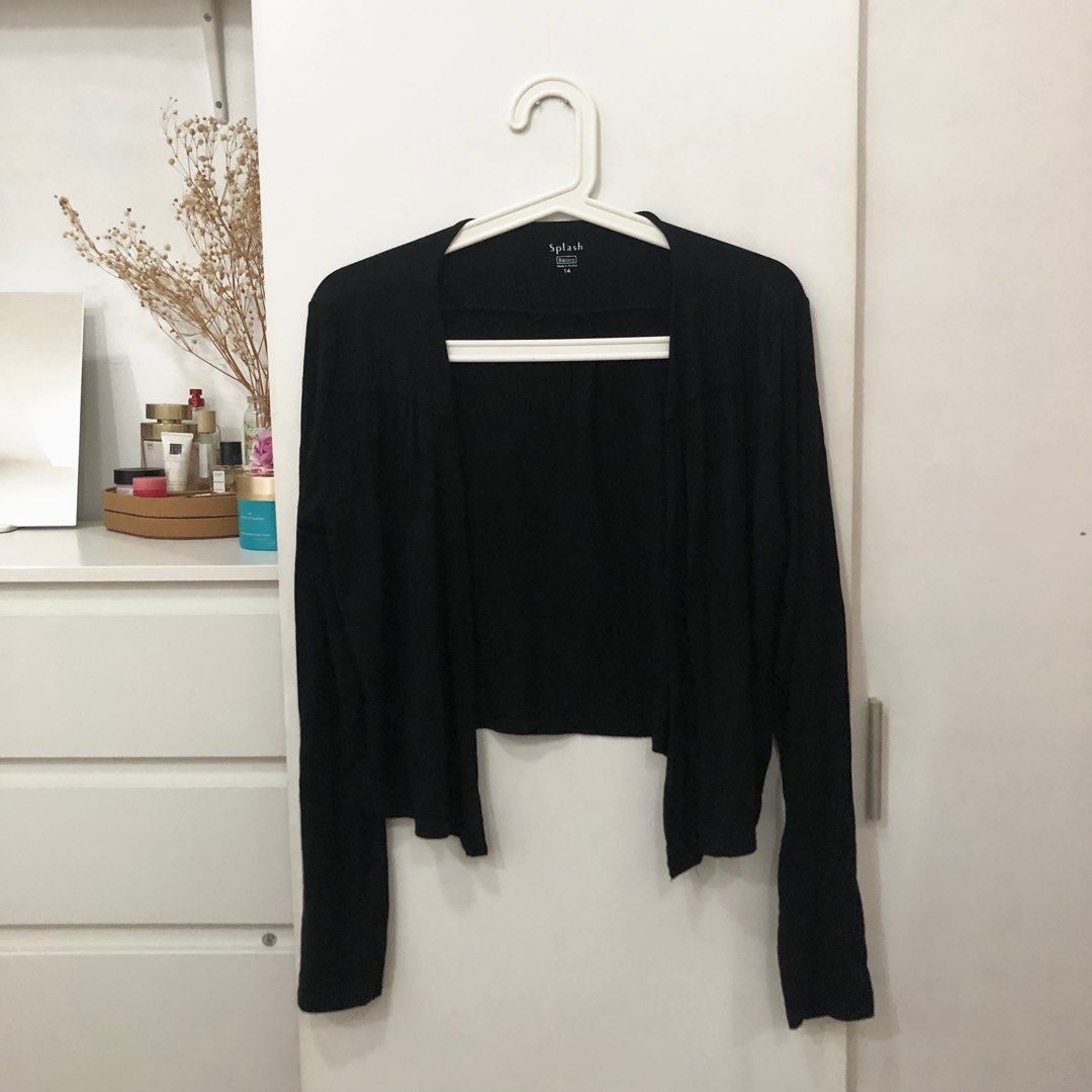 Black Lightweight Open Cardigan (Category: Others Tops) located in Marikina City. Submitted by declutterbymilkee (Listing ID 1203893180, Image 1). Description: Black Lightweight Open Cardigan - good as new; no flaws - best paired with your favorite tank top/ sleeveless/ dress ✨ Payment: Gcash/ Maya SF not included Ref. #9.