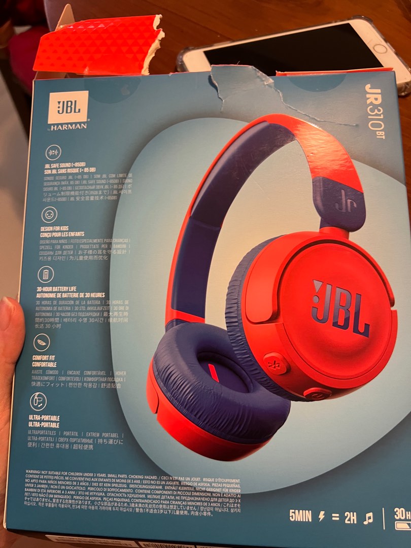 JBL JR320BT, kabellose On-Ear Kopfhörer für Kinder
