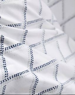Boll & Branch 100% Organic Percale Cotton Lattice Bed Sheet| King Queen Double Twin