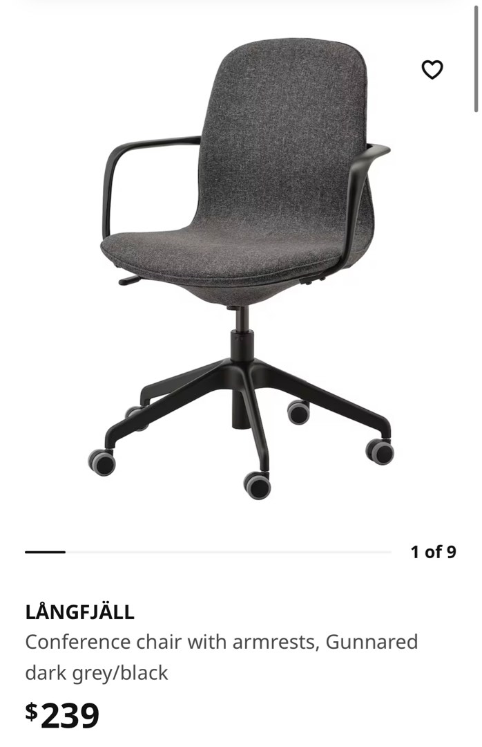 Brand new ikea office chair, Furniture & Home Living, Furniture, Chairs