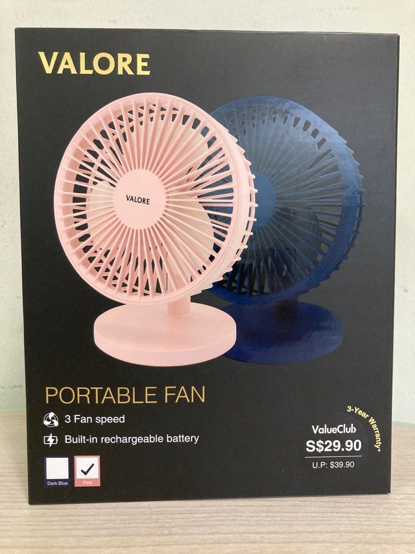 Brand New Portable Desk Fan pink