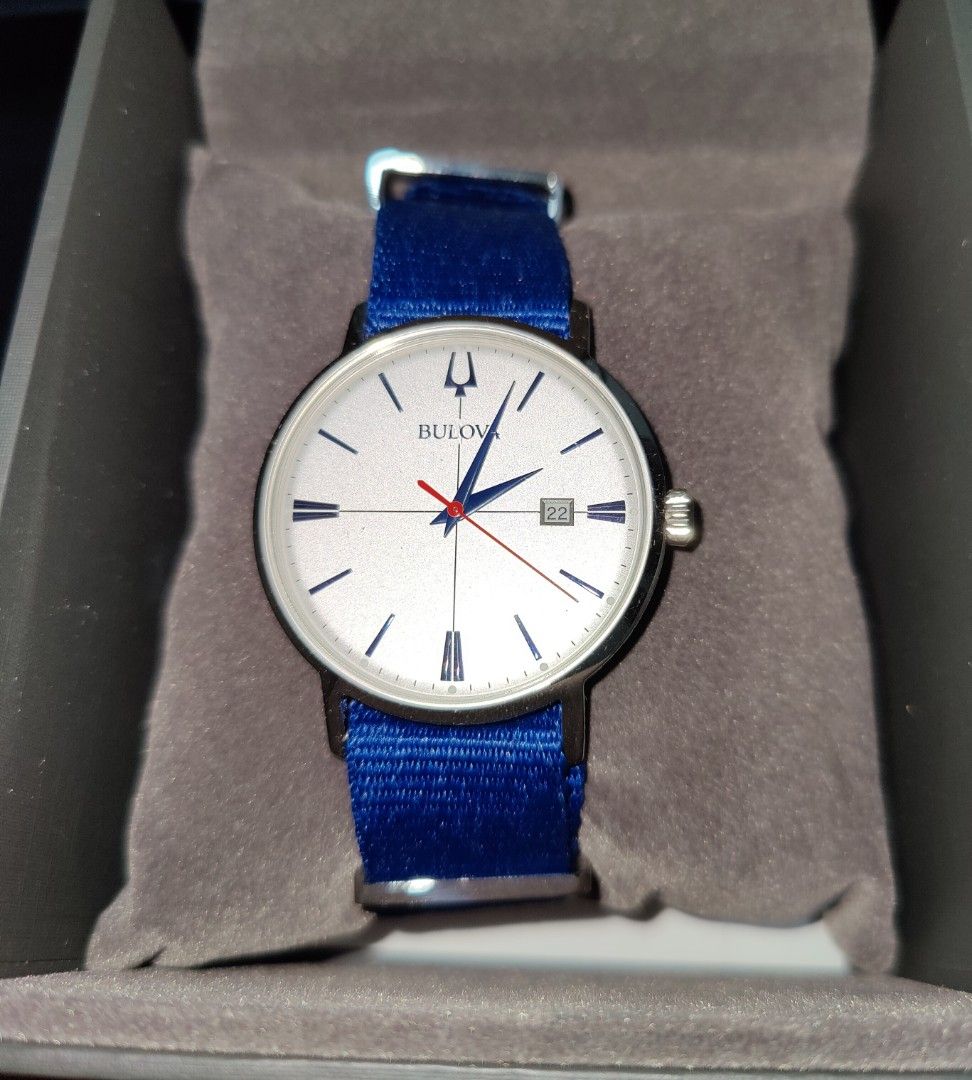 Bulova Aerojet Silver Dial Blue Accents Watch