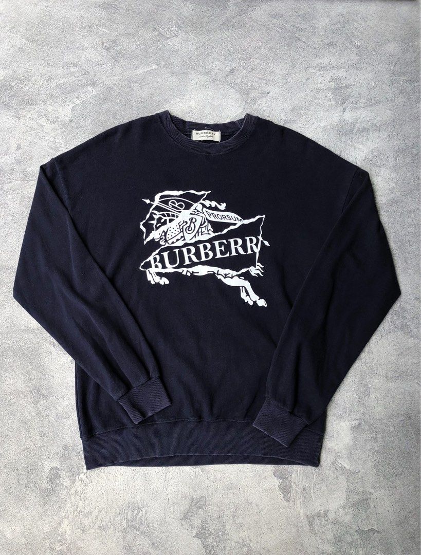 Burberry big logo sweatshirt hotsell
