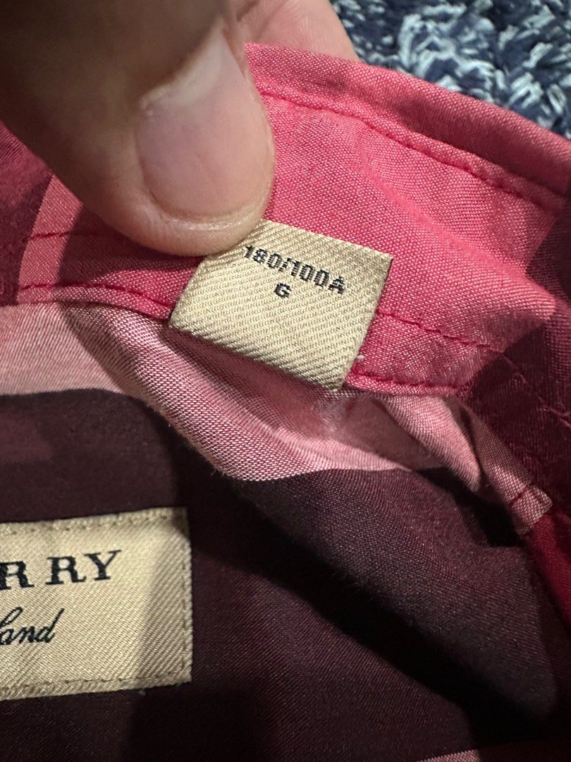 Burberry shirt discount fake vs real