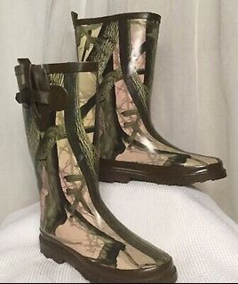camouflage rain boots
