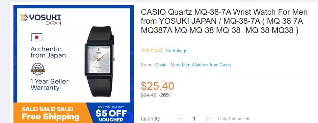 Casio brand rating hotsell