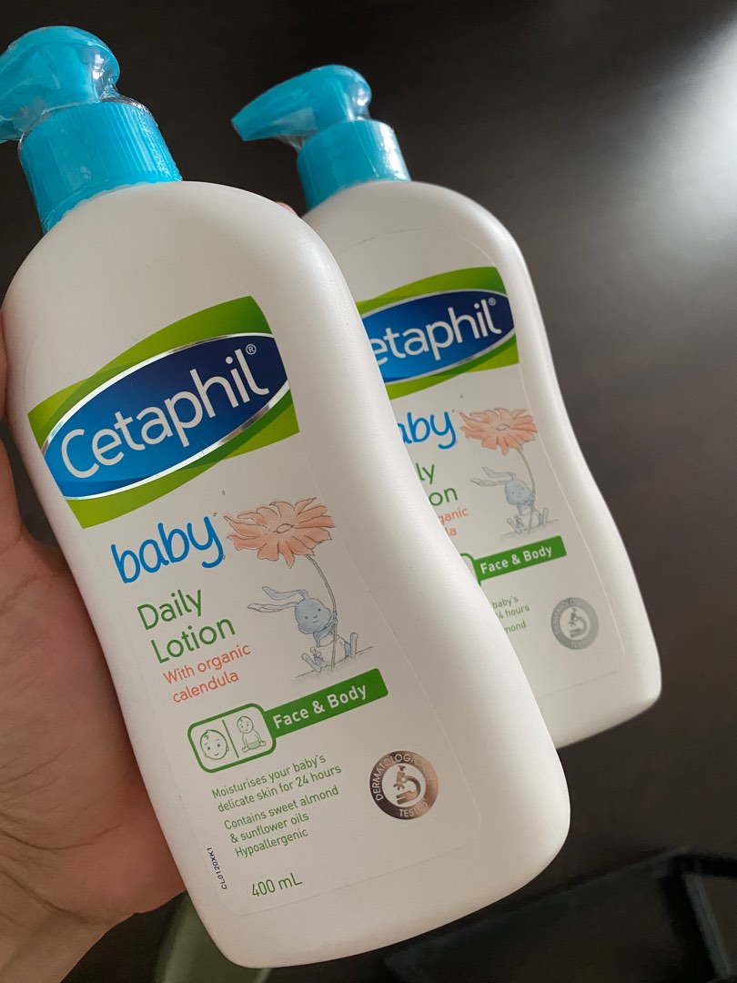 Cetaphil Baby Daily Lotion with Calendula 400ml, Babies & Kids, Bathing