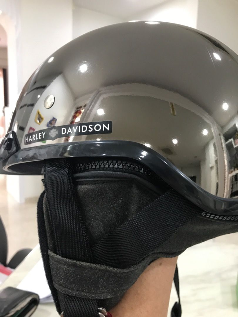 Chrome harley helmet shop