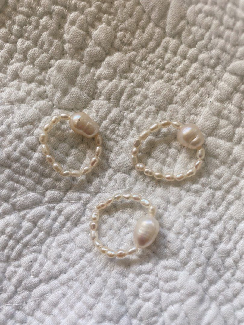Chunky best sale pearl ring