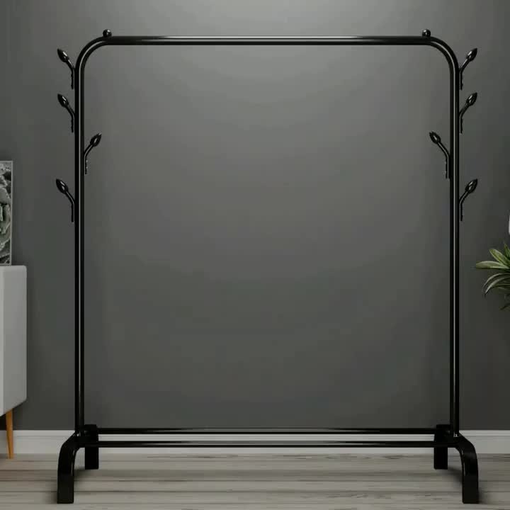 Coat Rack Bedroom Simple Coat Hanger With Hat Rack Clothes Drying Rack