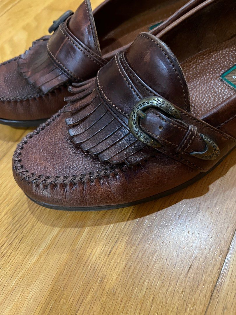 cole haan leopard loafers
