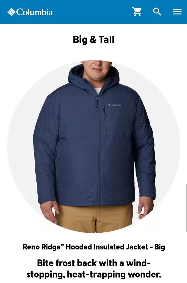 Columbia Insulation down jacket Radial sleeve
