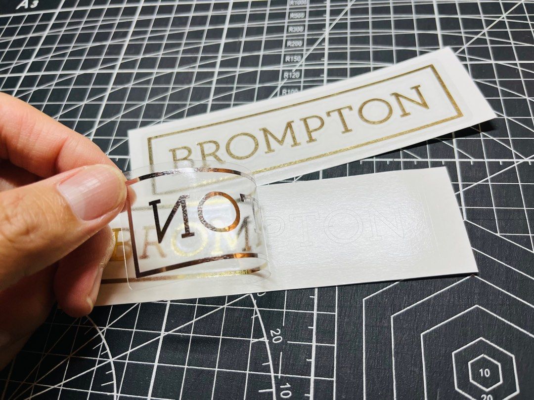 Custom Brompton Design Stickers High Quality Vinyl Waterproof, Sports ...
