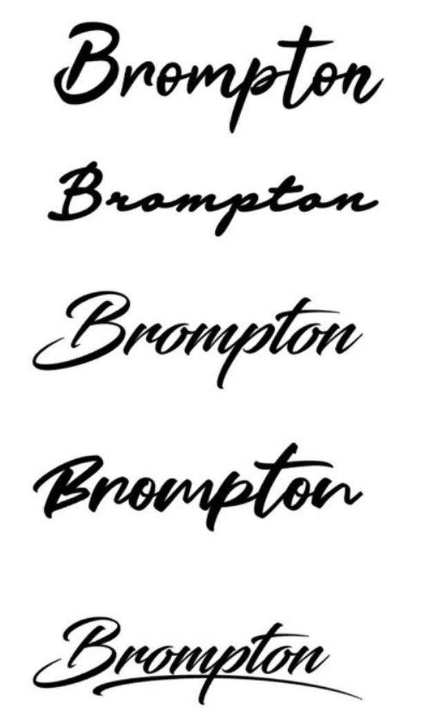Custom Brompton Design Stickers High Quality Vinyl Waterproof, Sports ...