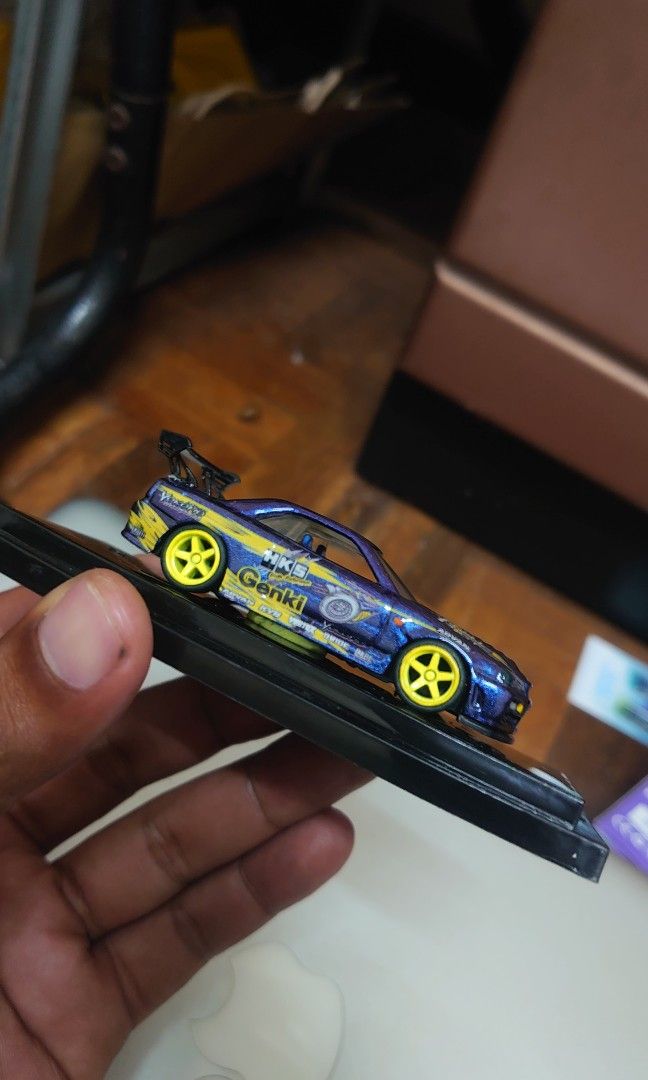 Custom Hot Wheels Nissan Skyline GTR R34, Hobbies & Toys, Toys & Games ...