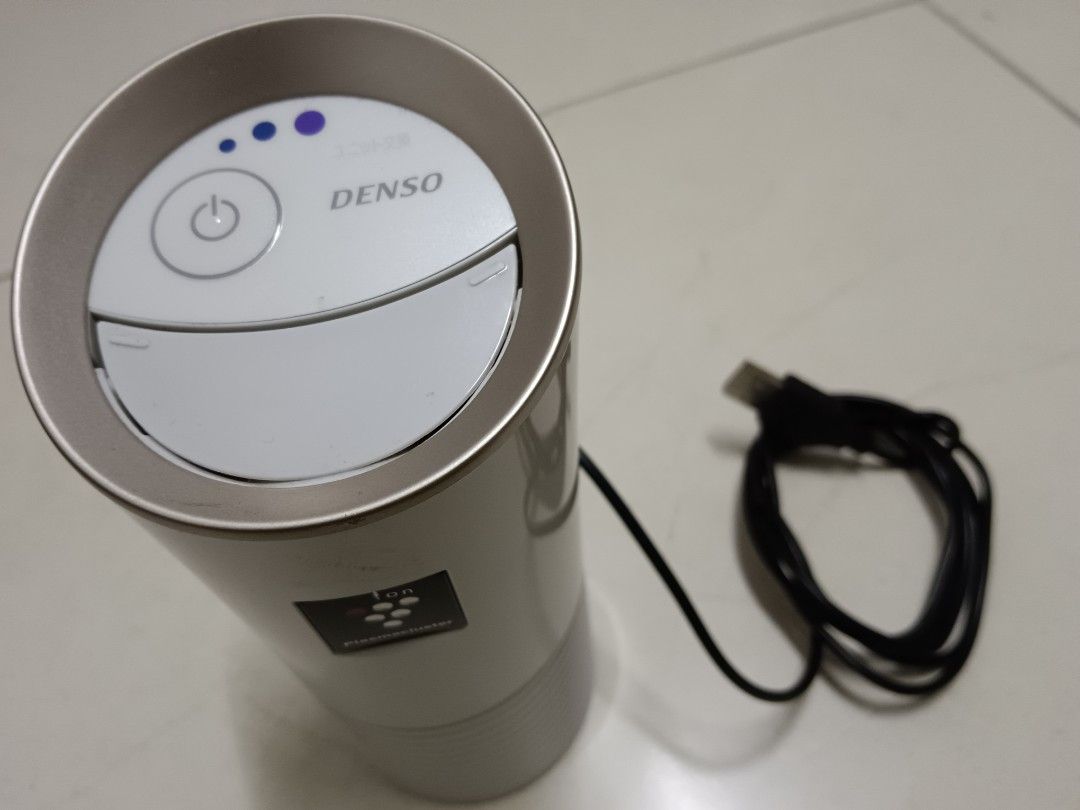 DENSO Automotive Air Purifier Plasma Cluster Ion Generator Cup White