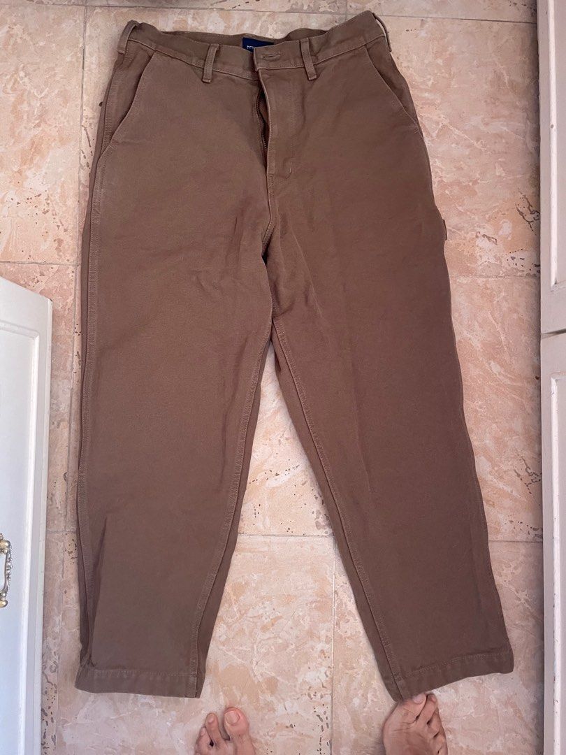 Descendant DIY painter trousers brown, 男裝, 褲＆半截裙, 長褲