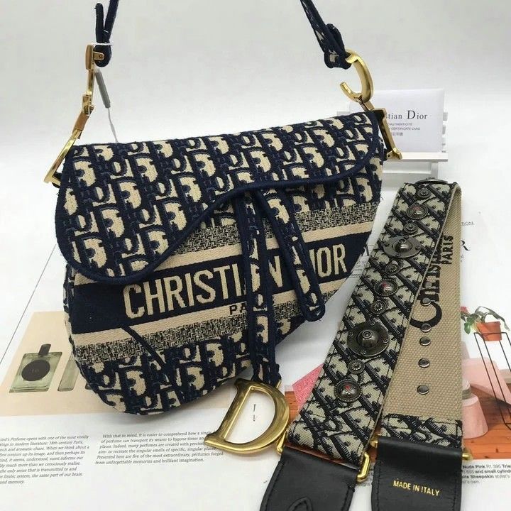 Dior oblique clearance saddle bag strap