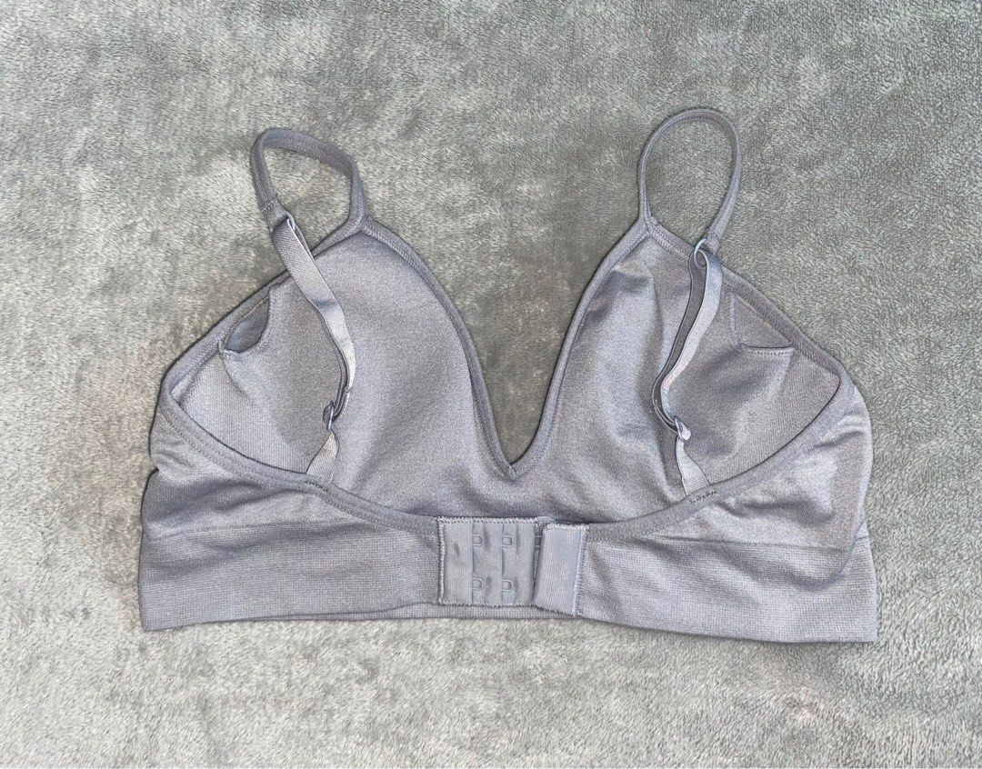 DKNY Bra Size 34A Padded Push-up Silver Padded Womens