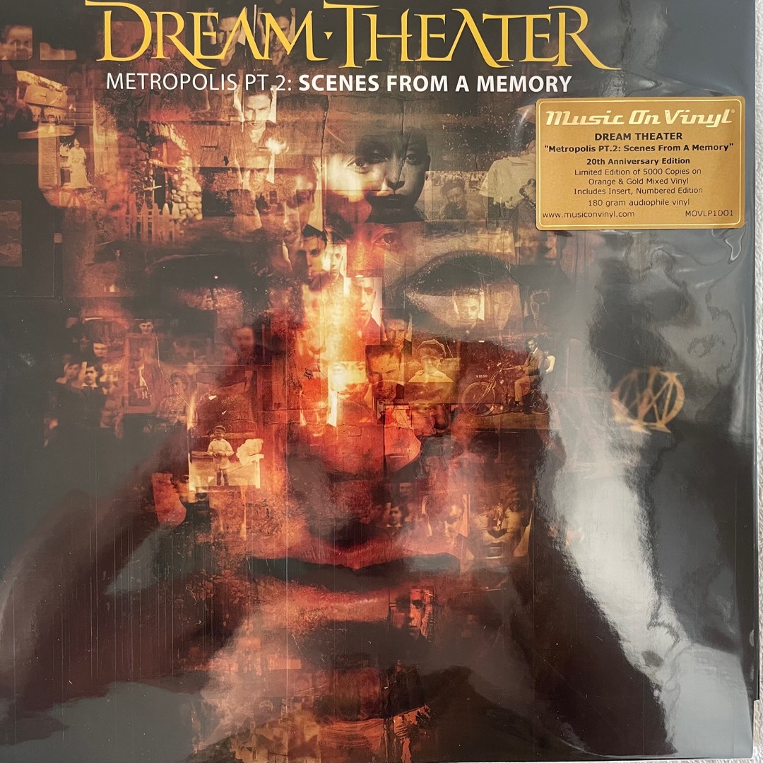 Dream Theater – Metropolis Pt. 2: Scenes From Memory, Gold Mixed 2x Vinyl LP, Limited Edition, Music On – MOVLP1001, 2019, Europe, Hobbies & Toys, Music & Vinyls on Carousell