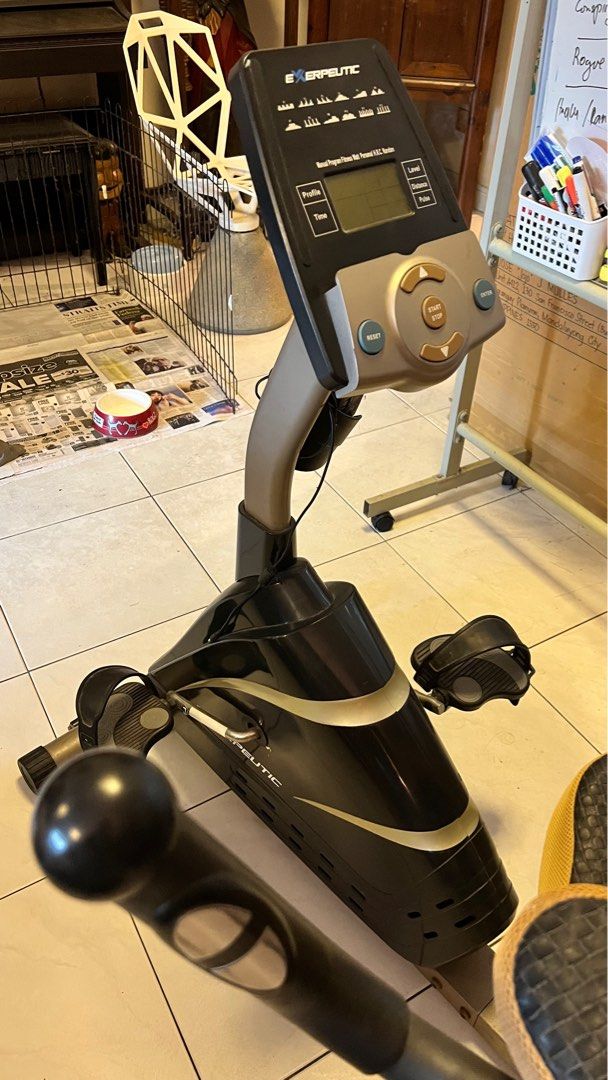 Exerpeutic Joint Friendly Recumbent Exercise Bike with Airsoft