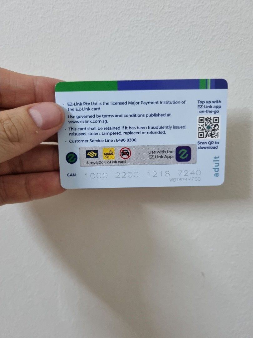 EzLink SimplyGo card, Hobbies & Toys, Travel, Travel Essentials