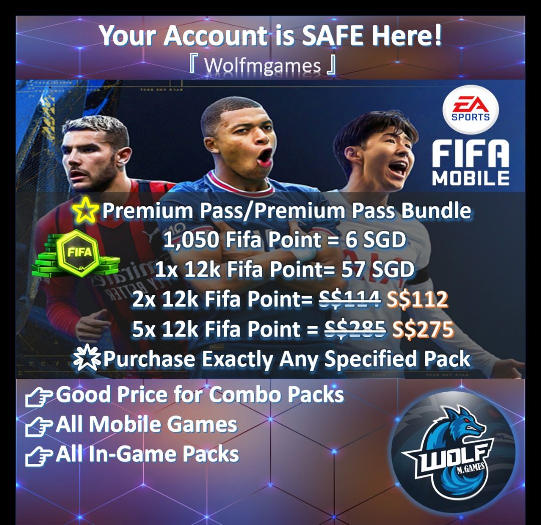 FIFA POINT / FIFA Mobile / FIFA Soccer Top Up, Video Gaming, Gaming  Accessories, Game Gift Cards & Accounts on Carousell